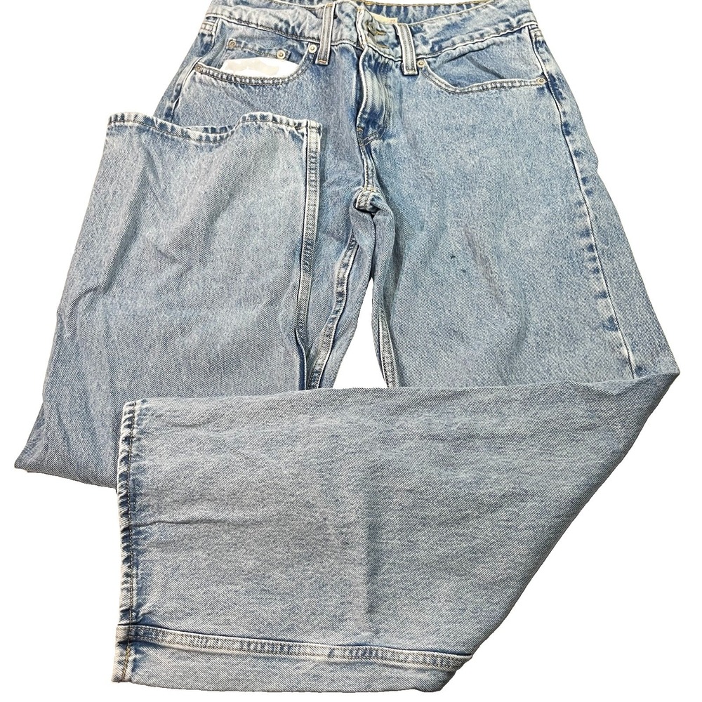 Levi's Superlow Jeans Women's 27x32 Blue Denim Cotton Low Rise Read